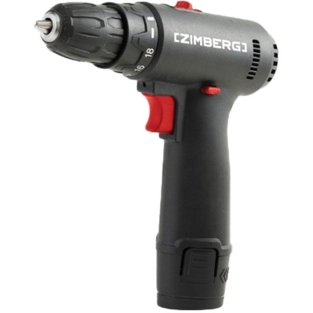 دریل شارژی 12 ولت لیتیومی مشکی زیمبرگ(zimberg) مدل EZL-2112