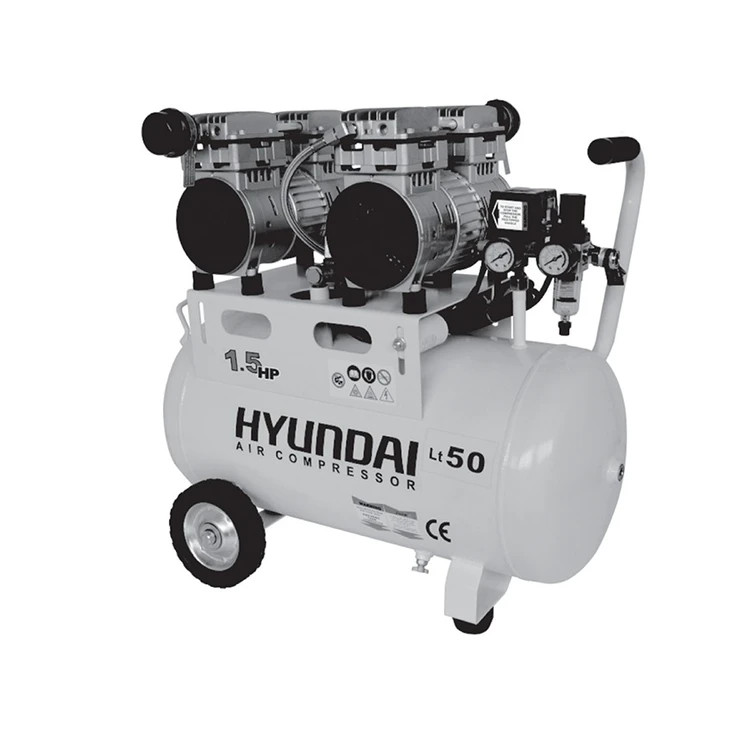 کمپرسور هوا (پمپ باد) 50 لیتری بی صدا هیوندای (HYUNDAI) مدل AC-1550