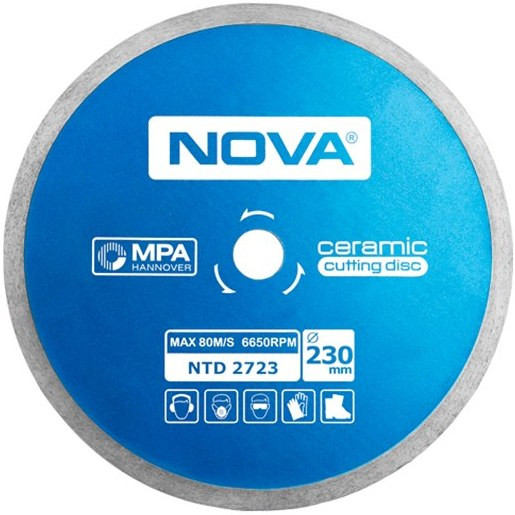 صفحه سرامیک بر 230 میلی متری نووا مدل 2723