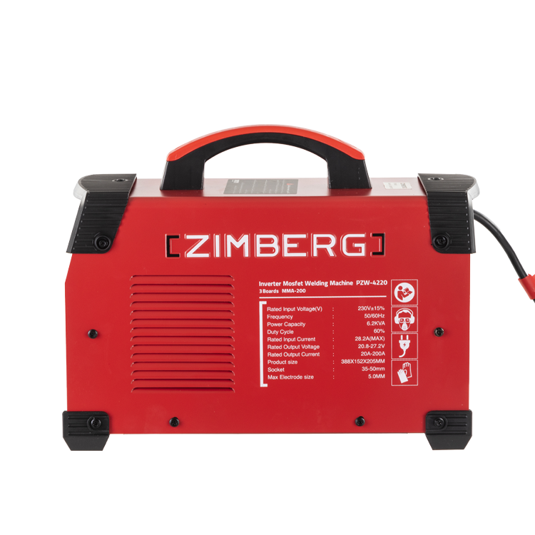 اینوتر جوشکاری ۲۰۰ امپر ۲ ولوم سه برد ماسفت زیمبرگ (ZIMBERG) مدلPZW-4220