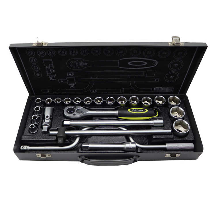 آچار بکس تاپکس مدل YP-1/2INCH-024 مجموعه 24 عددی